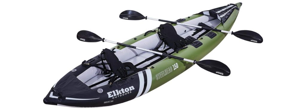 Elkton Outdoors Steelhead 150 Tandem Inflatable Fishing Kayak